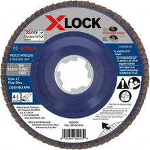 Load image into Gallery viewer, Flap Disc: 7/8&quot; Hole, 120 Grit, Zirconia Alumina, Type 27