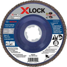 Load image into Gallery viewer, Flap Disc: 7/8&quot; Hole, 40 Grit, Zirconia Alumina, Type 27