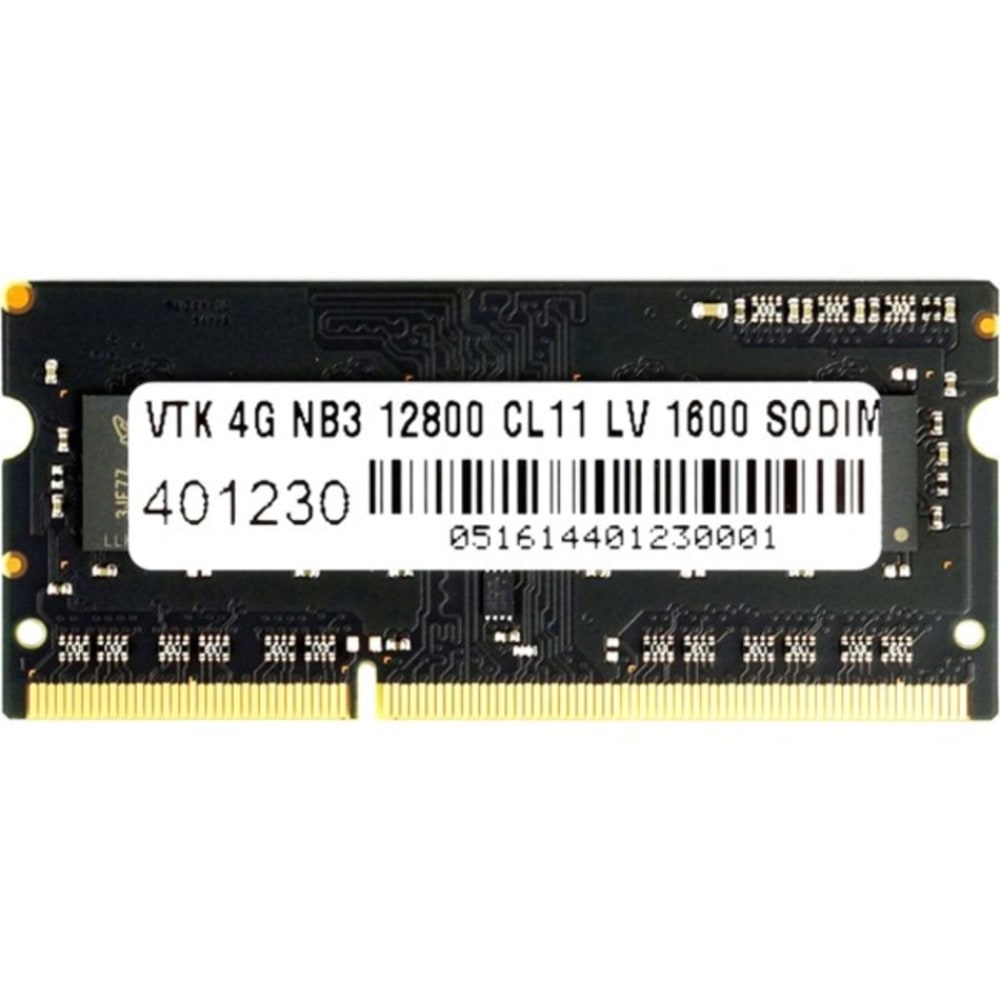 VisionTek 4GB DDR3 SDRAM Memory Module - 4 GB - DDR3-1600/PC3-12800 DDR3 SDRAM - 1600 MHz - SoDIMM - Lifetime Warranty