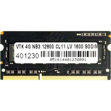 Load image into Gallery viewer, VisionTek 4GB DDR3 SDRAM Memory Module - 4 GB - DDR3-1600/PC3-12800 DDR3 SDRAM - 1600 MHz - SoDIMM - Lifetime Warranty