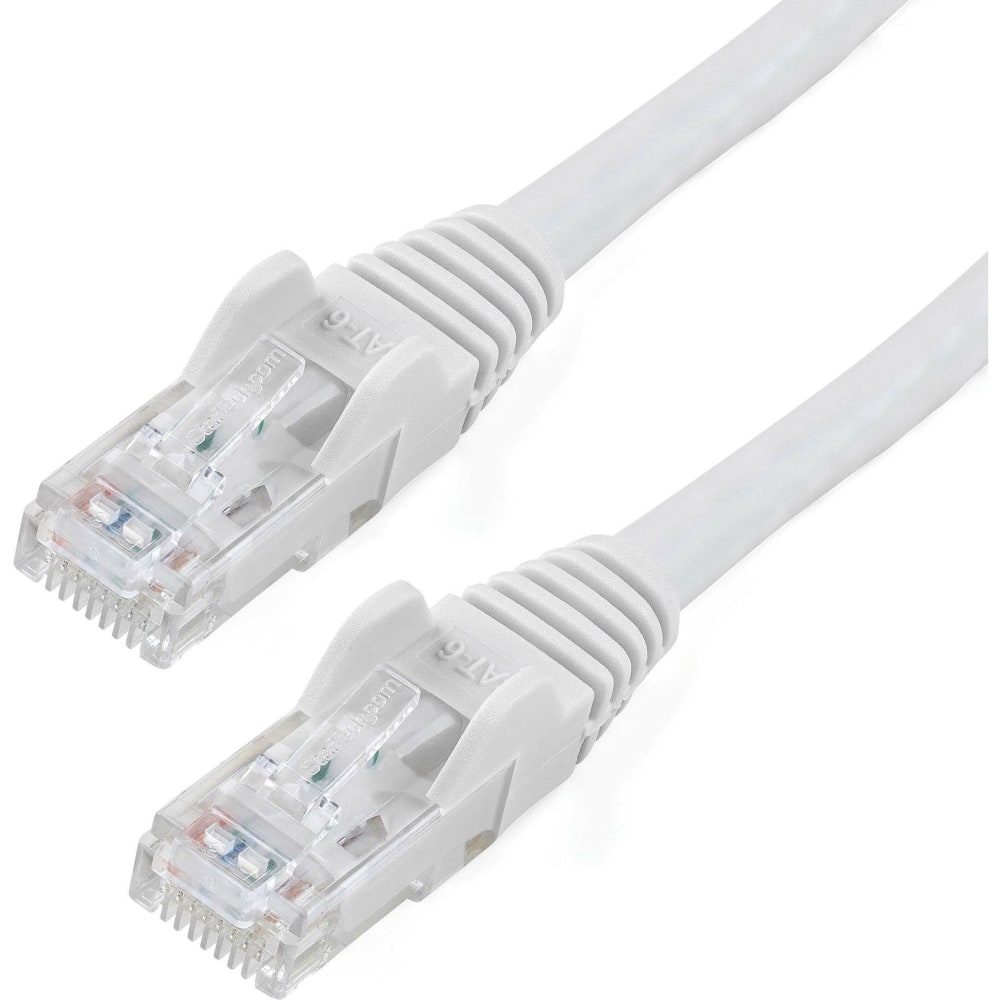 StarTech.com 12ft White Cat6 Patch Cable with Snagless RJ45 Connectors - White