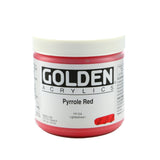 Golden Heavy Body Acrylic Paint, 16 Oz, Pyrrole Red