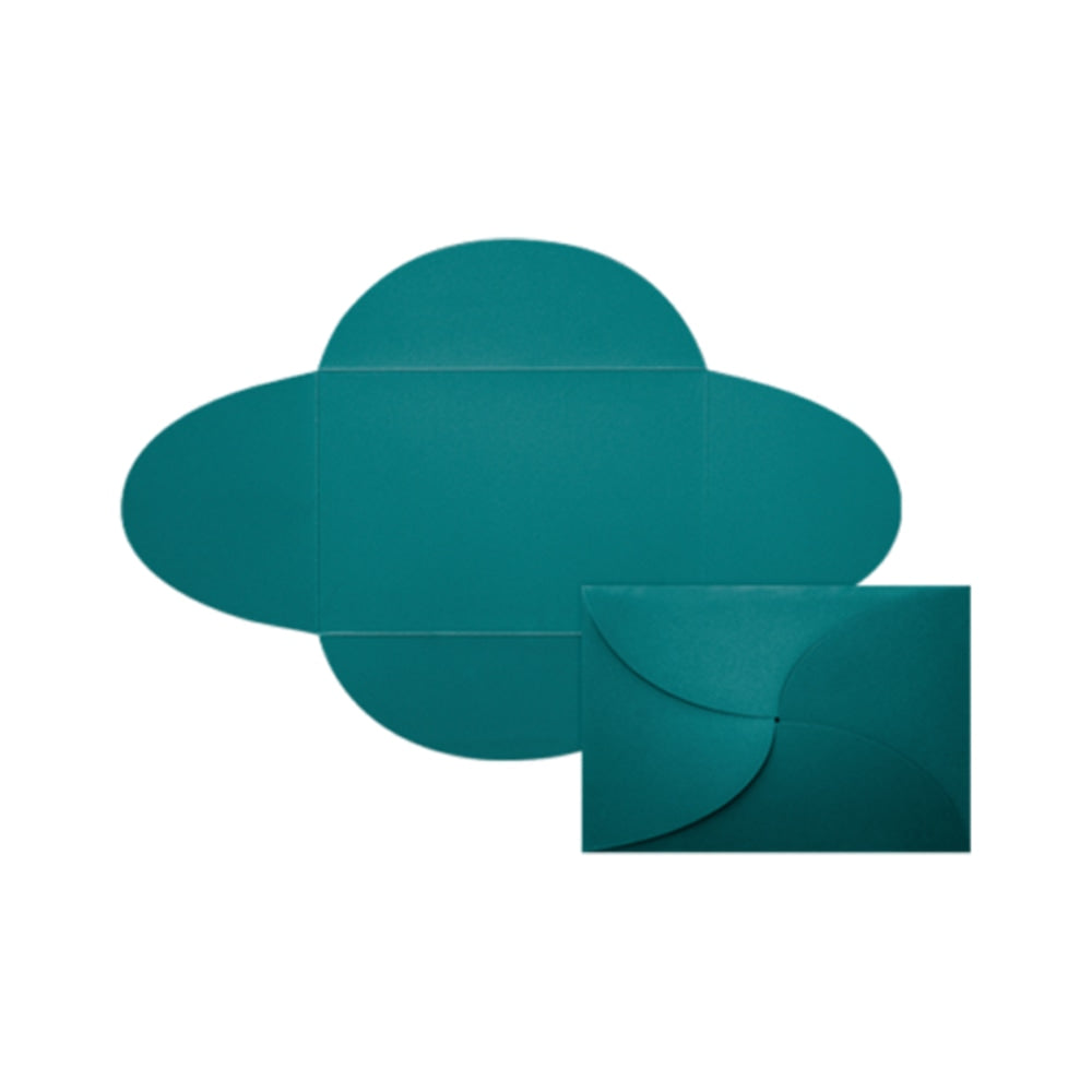 LUX Petal Invitations, A7, 5in x 7in, Teal, Pack Of 200