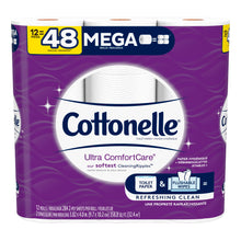 Load image into Gallery viewer, Cottonelle Ultra Comfort Care 2-Ply Mega Toilet Paper, 284 Sheets Per Roll, Pack Of 12 Rolls