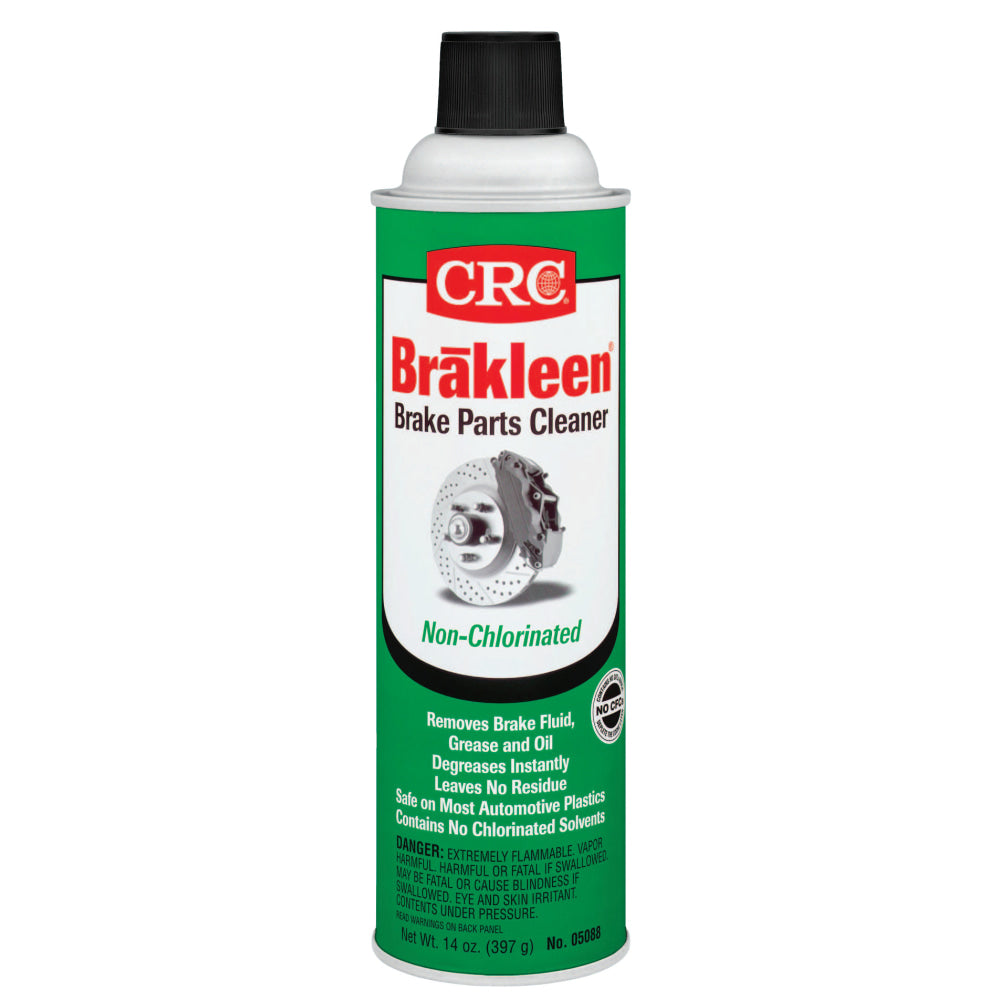 CRC Brakleen Non-Chlorinated Brake Parts Cleaner, 14 Oz Can, Case Of 12