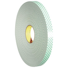 Load image into Gallery viewer, 3M 4032 Double-Sided Foam Tape, 3in Core, 0.5in x 216ft, Natural