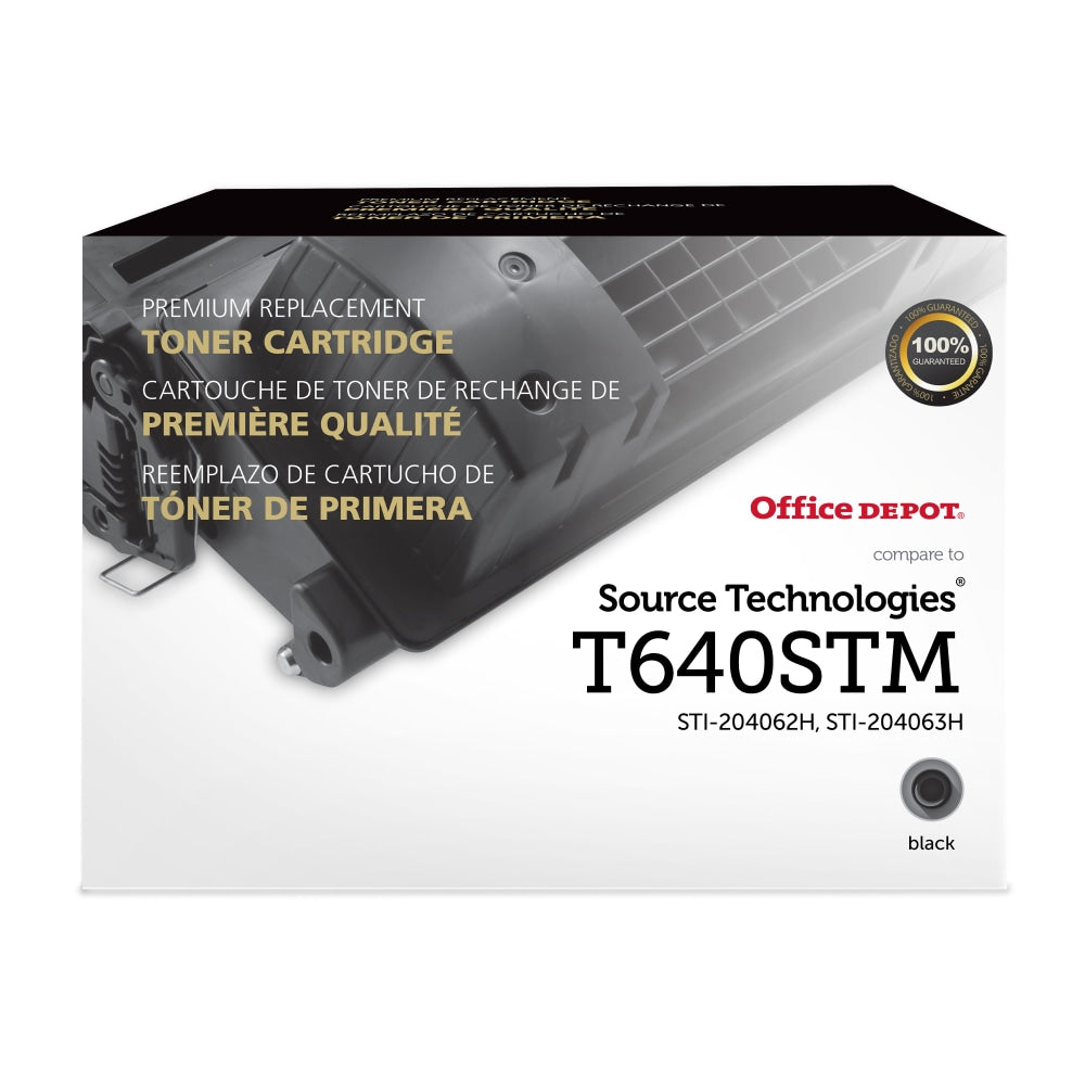 Office Depot Brand Remanufactured High-Yield Black MICR Toner Cartridge Replacement For Source Technologies STI-204062H, ODT640STM