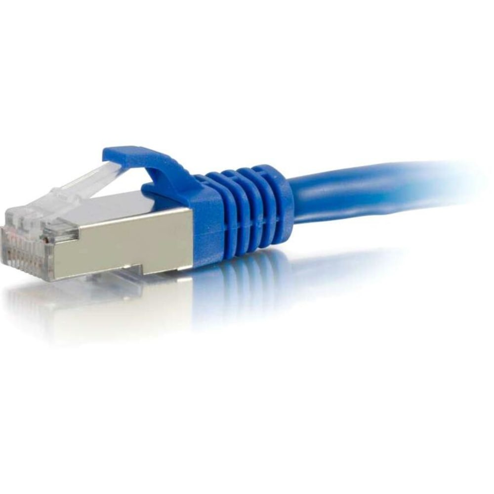 C2G 6ft Cat6 Ethernet Cable - Snagless Shielded (STP) - Blue - Category 6 for Network Device - RJ-45 Male - RJ-45 Male - Shielded - 6ft - Blue