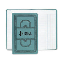 Load image into Gallery viewer, Boorum &amp; Pease Boorum 66 Series Blue Canvas Journal Books - 500 Sheet(s) - Thread Sewn - 7.62in x 12.12in Sheet Size - Blue - White Sheet(s) - Blue, Red Print Color - Blue Cover - 1 Each