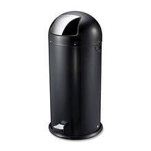 Load image into Gallery viewer, Genuine Joe 30% Recycled 13.5-Gallon Pedal Receptacle Bin, Black