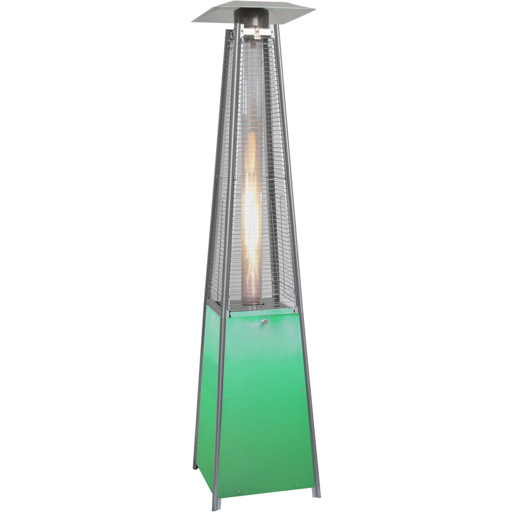 Hanover 7-Ft. Propane Patio Heater with Stainless Steel Frame and Multi-Color LED Base - Gas - Propane - 12.31 kW - Outdoor - Stainless Steel