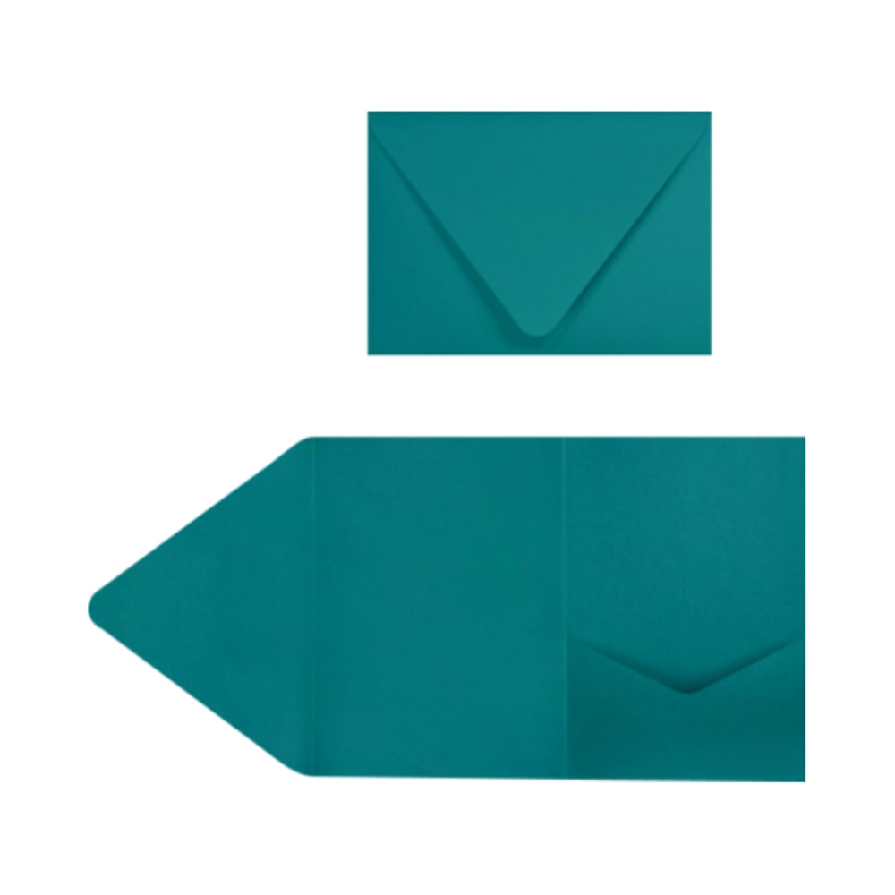 LUX Pocket Invitations, A7, 5in x 7in, Teal, Pack Of 220
