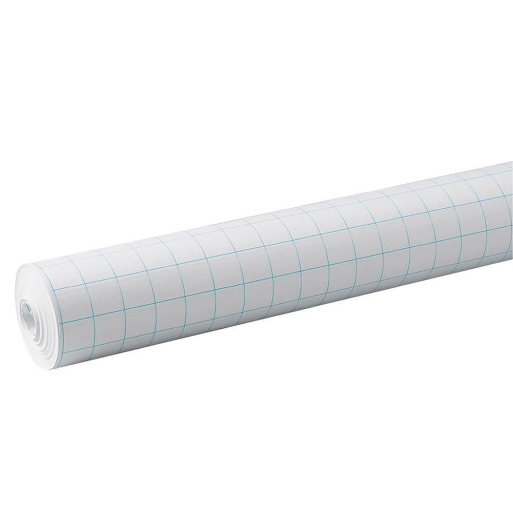 Pacon Grid Paper Roll, 1in Quadrille Ruled, 34in x 200ft, White