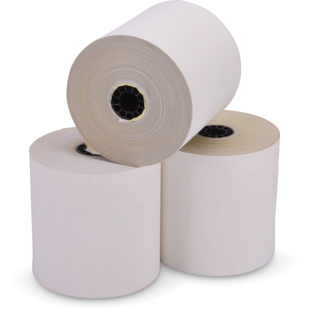ICONEX Carbonless Paper - White - 3 1/2in x 80 ft - 60 / Carton