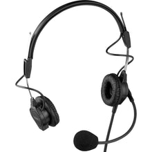 Load image into Gallery viewer, Telex PH-44 Headset - Stereo - XLR - Wired - 300 Ohm - 200 Hz - 10 kHz - Binaural - Semi-open - 5.50 ft Cable - Noise Canceling - Black
