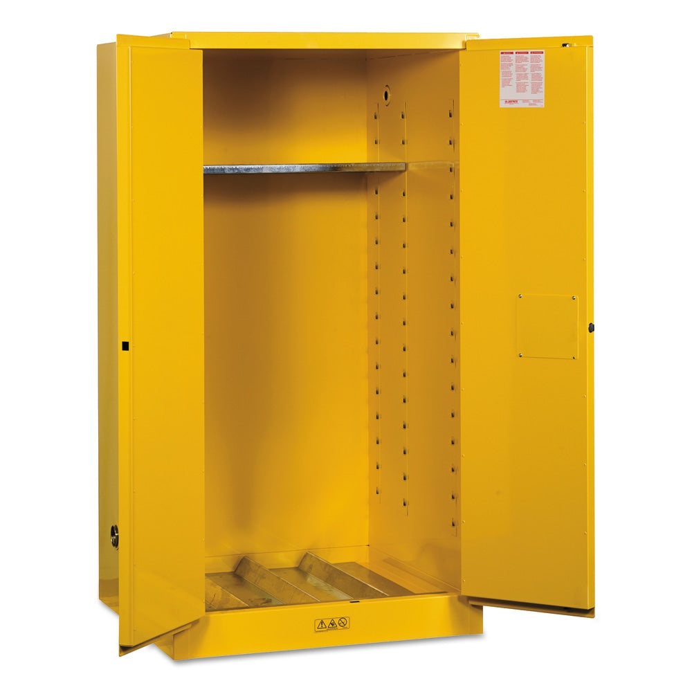 Vertical Drum Safety Cabinets, Manual-Closing Cabinet, 1 55-Gallon Drum, 1 Door