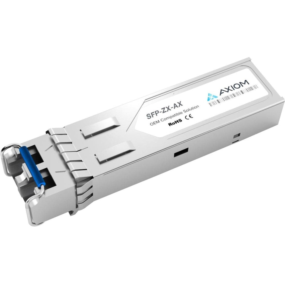 Axiom 1000BASE-ZX SFP Transceiver for Aruba - SFP-ZX - For Data Networking, Optical Network - 1 x 1000Base-ZX - Optical Fiber - 128 MB/s Gigabit Ethernet1 Gbit/s"