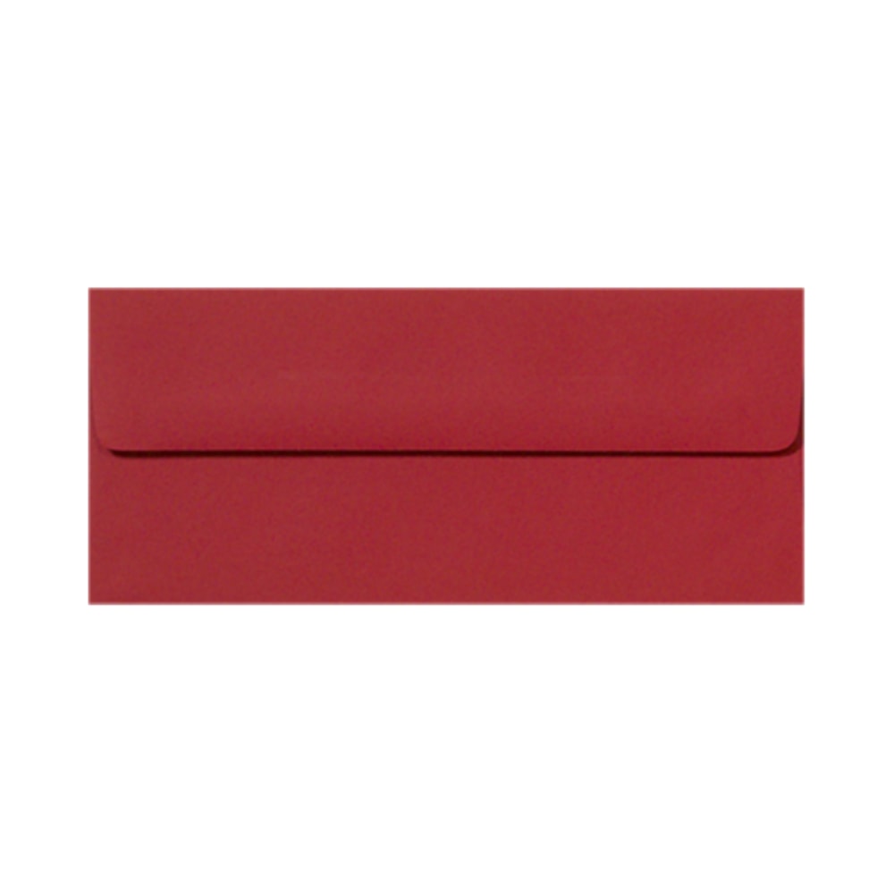 LUX #10 Envelopes, Peel & Press Closure, Ruby Red, Pack Of 1,000