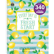 Load image into Gallery viewer, Teacher Created Resources 40-Week Lesson Planner, 8-1/2in x 11in, Lemon Zest