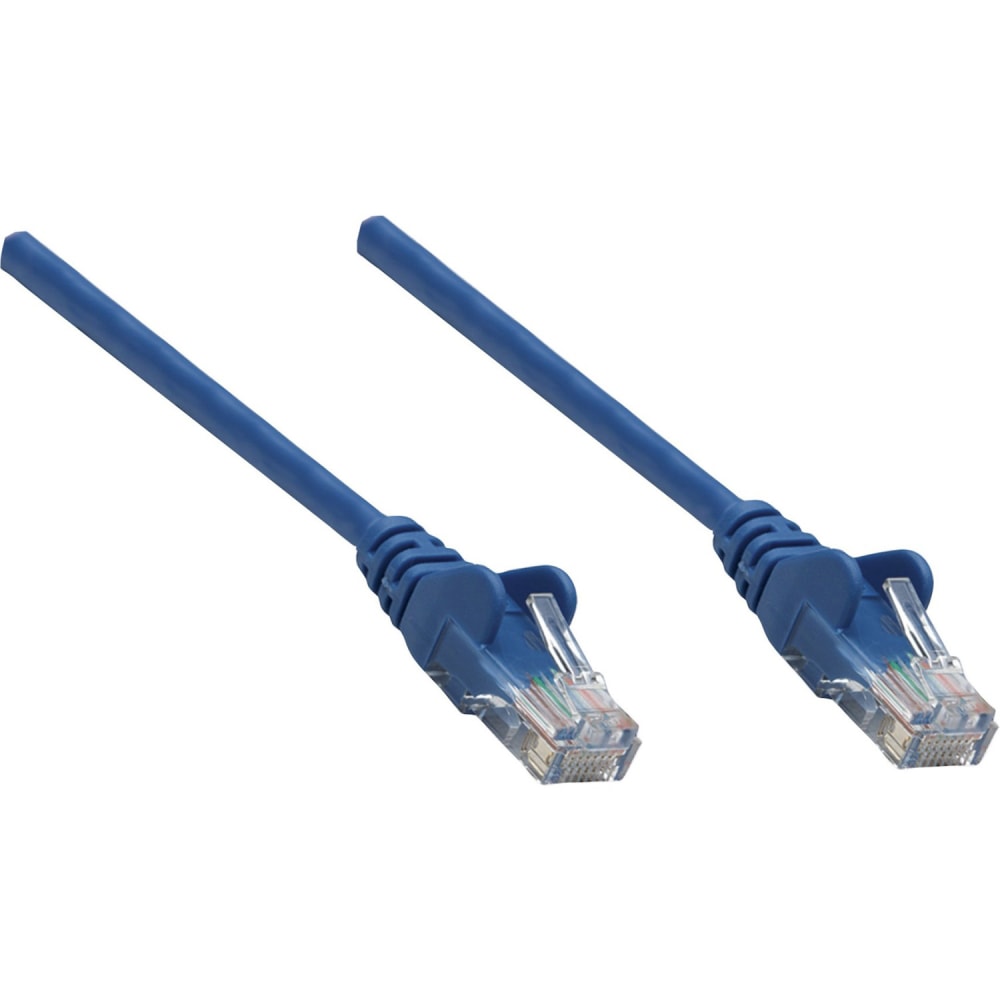 Intellinet Network Solutions Cat5e UTP Network Patch Cable, 1.5 ft (0.5 m), Blue - RJ45 Male / RJ45 Male