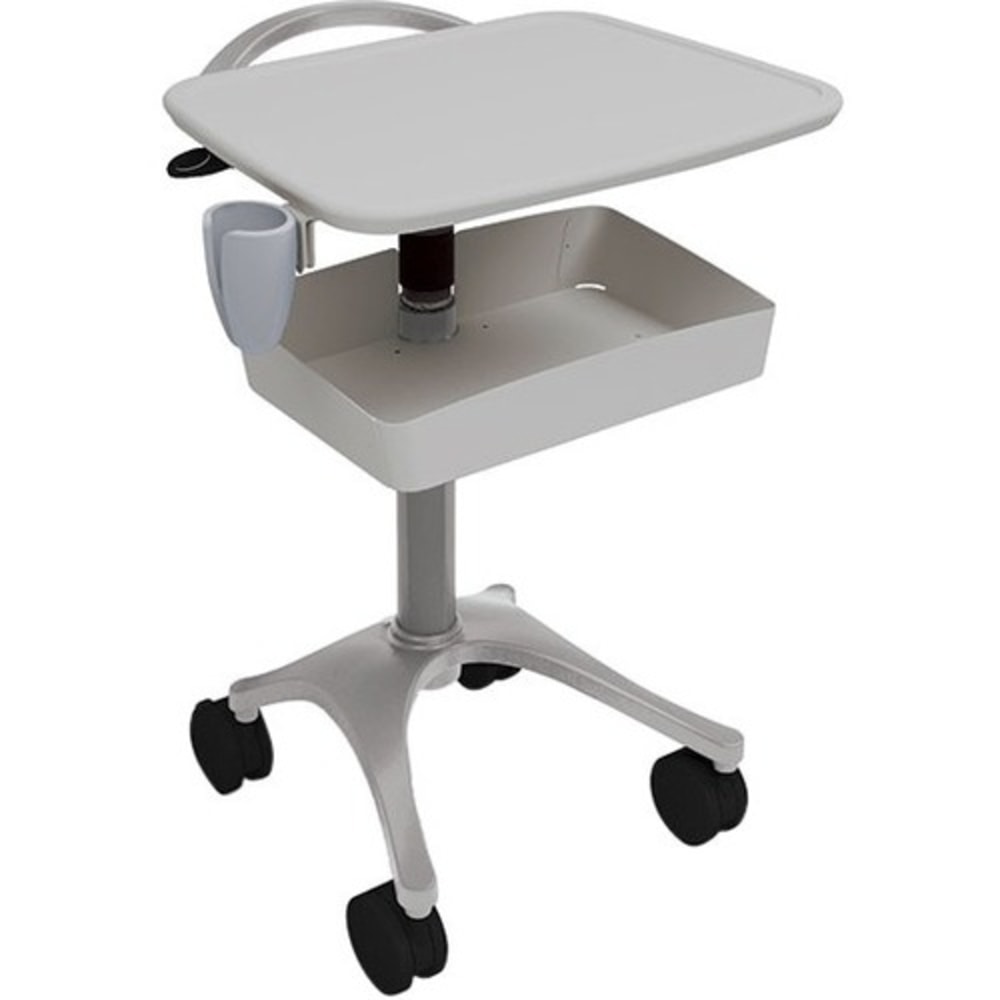 Anthro Zido Ultrasound Cart Package - 135 lb Capacity - 4 Casters - 4in Caster Size - Medium Density Fiberboard (MDF), Cast Metal - x 40in Height - Steel Frame - Cool Gray - 4 Box