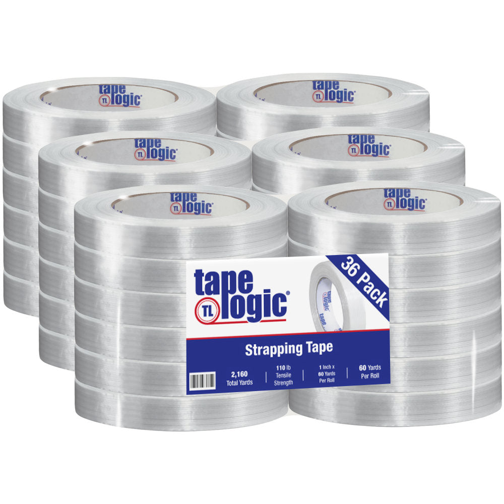 Tape Logic 1300 Strapping Tape, 1in x 60 Yd., Clear, Case Of 36