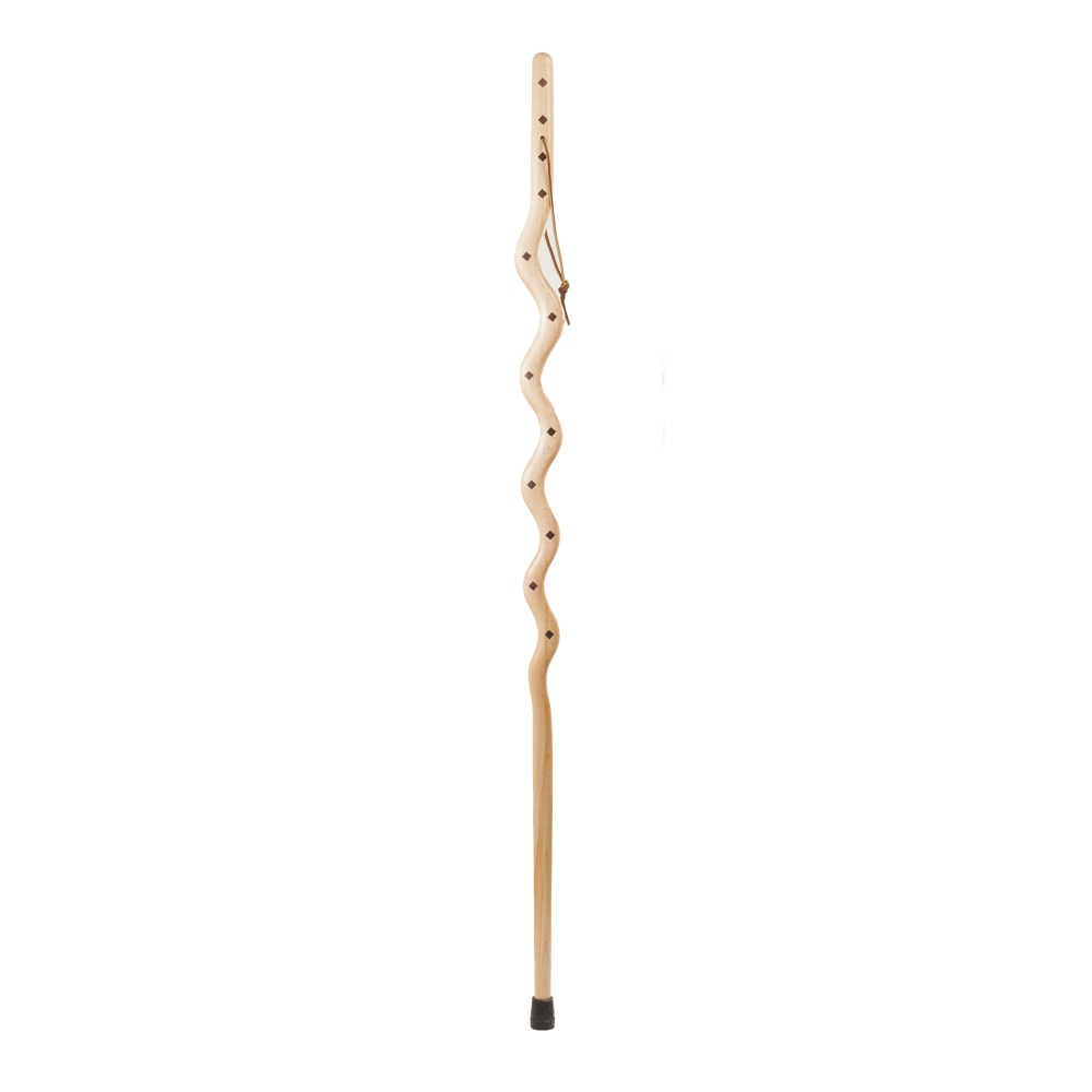 Brazos Walking Sticks Southwest Riverbend Maple Walking Stick With Walnut Inlay, 55in