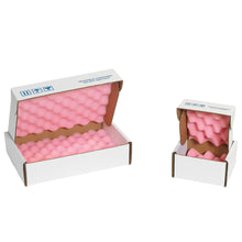 Load image into Gallery viewer, Office Depot Brand Antistatic Foam Shippers, 9inH x 6inW x 3 1/4inD, Pink/White, Case Of 24