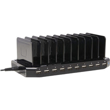 Load image into Gallery viewer, Tripp Lite 10-Port USB Charging Station with Adjustable Storage 12V 8A (96W) USB Charger Output - 1 Pack - 12 V DC Input - 5 V DC/2.40 A Output
