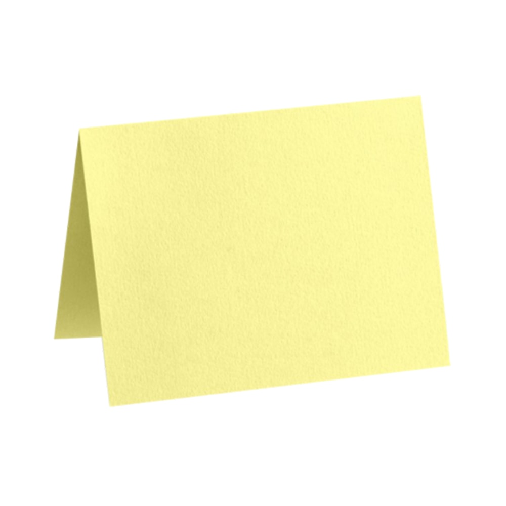 LUX Folded Cards, A7, 5 1/8in x 7in, Lemonade Yellow, Pack Of 1,000