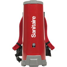 Load image into Gallery viewer, Sanitaire 10Q Backpack Vacuum - 1.50 gal - 14in Cleaning Width - 60in Hose Length - HEPA - Red