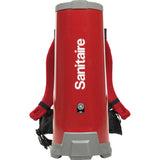 Sanitaire 10Q Backpack Vacuum - 1.50 gal - 14in Cleaning Width - 60in Hose Length - HEPA - Red