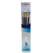 Load image into Gallery viewer, Princeton Real Value Series 9130 Brush Set, Assorted Sizes, Synthetic, Blue, Set Of 4