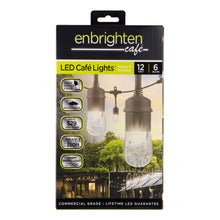 Load image into Gallery viewer, Enbrighten Classic LED Cafe Lights, 12ft, Indoor/Outdoor, Multicolor Lights
