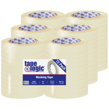 Load image into Gallery viewer, Tape Logic 2600 Masking Tape, 3in Core, 0.5in x 180ft, Natural, Pack Of 72