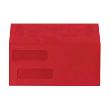 Load image into Gallery viewer, LUX #10 Invoice Envelopes, Double-Window, Gummed Seal, Ruby Red, Pack Of 1,000