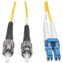 Load image into Gallery viewer, Tripp Lite 5M Duplex Singlemode 9/125 Fiber Optic Patch Cable Plenum LC/ST 16ft 16ft 5 Meter - LC Network - ST Network - 16ft - Yellow