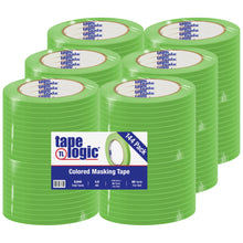 Load image into Gallery viewer, Tape Logic Color Masking Tape, 3in Core, 0.25in x 180ft, Light Green, Case Of 144
