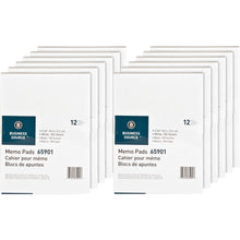 Load image into Gallery viewer, Business Source Plain Memo Pads - 100 Sheets - Plain - Glued - Unruled - 15 lb Basis Weight - 4in x 6in - White Paper - Chipboard Backing - 144 / Carton