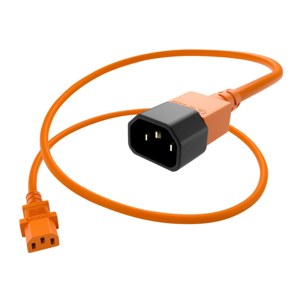 UNC Group - Power cable - IEC 60320 C13 to IEC 60320 C14 - AC 250 V - 10 A - 3 ft - orange