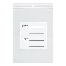 Load image into Gallery viewer, Office Depot Brand 4 Mil Parts Bags w/ Hang Holes, 10in x 10in, Clear, Case Of 1000