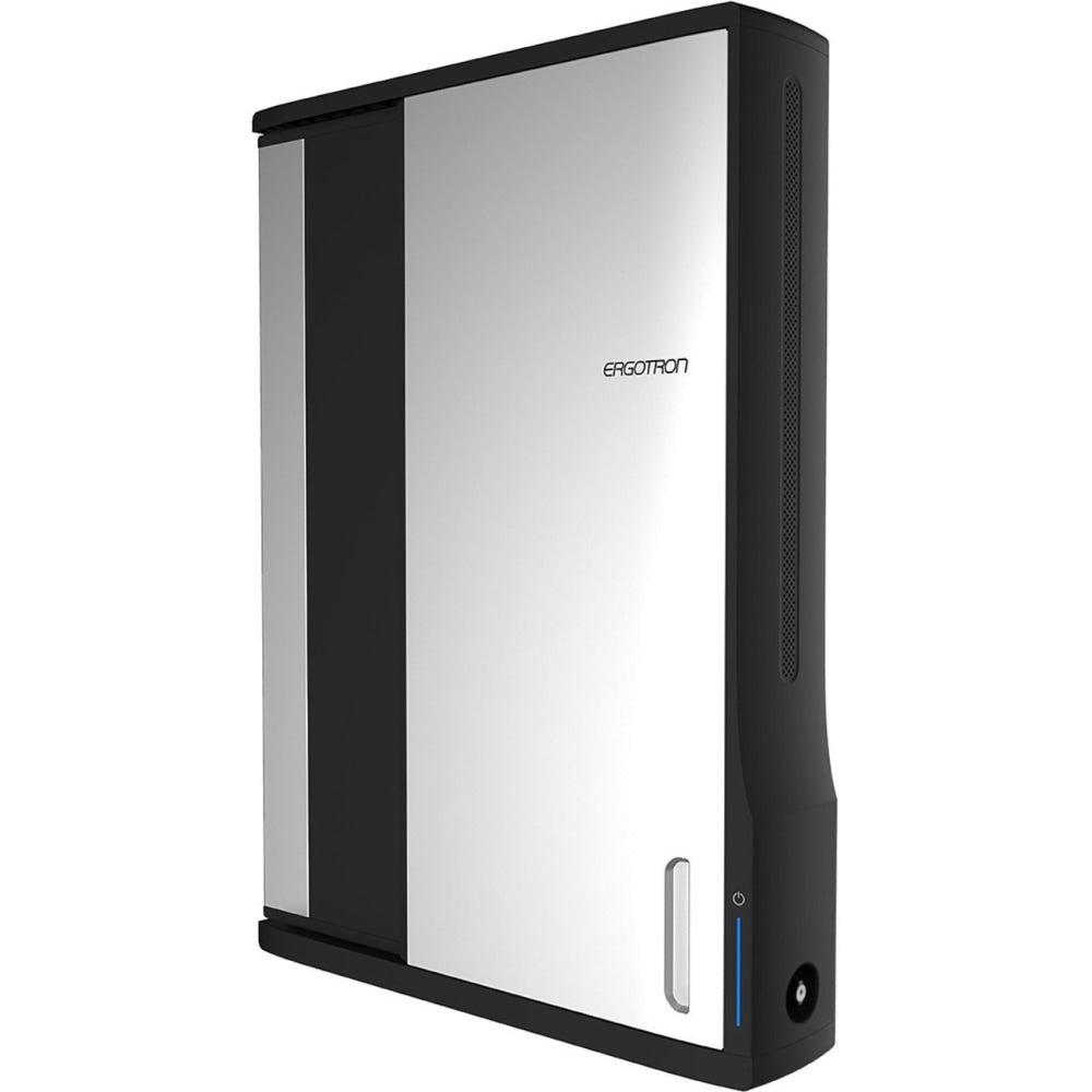Ergotron Zip12 Charging Wall Cabinet - Up to 12in Screen Support - 44.40 lb Load Capacity - 35.6in Height x 26.4in Width x 5.9in Depth - Wall Mountable - Steel - Black, Silver