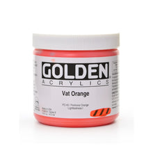 Load image into Gallery viewer, Golden Heavy Body Acrylic Paint, 16 Oz, Vat Orange
