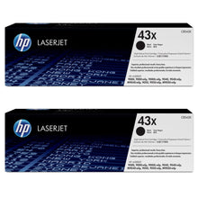 Load image into Gallery viewer, HP 43X High-Yield Black Toner Cartridges, Pack Of 2, C8543X