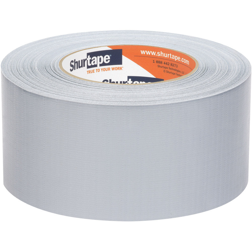 Shurtape PC 618 Co-Extruded Cloth Duct Tape, 2-7/8in x 60 Yd, Silver