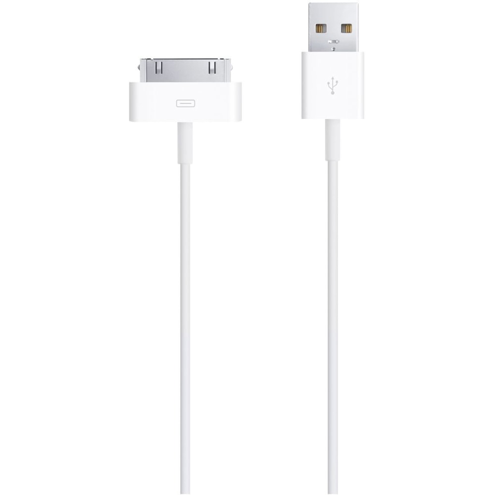 Apple 30-pin to USB Cable - Proprietary/USB Data Transfer Cable for iPhone, iPod, iPad - First End: 1 x 30-pin Proprietary - Male - Second End: 1 x USB 2.0 Type A - Male