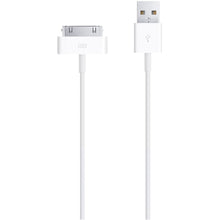 Load image into Gallery viewer, Apple 30-pin to USB Cable - Proprietary/USB Data Transfer Cable for iPhone, iPod, iPad - First End: 1 x 30-pin Proprietary - Male - Second End: 1 x USB 2.0 Type A - Male