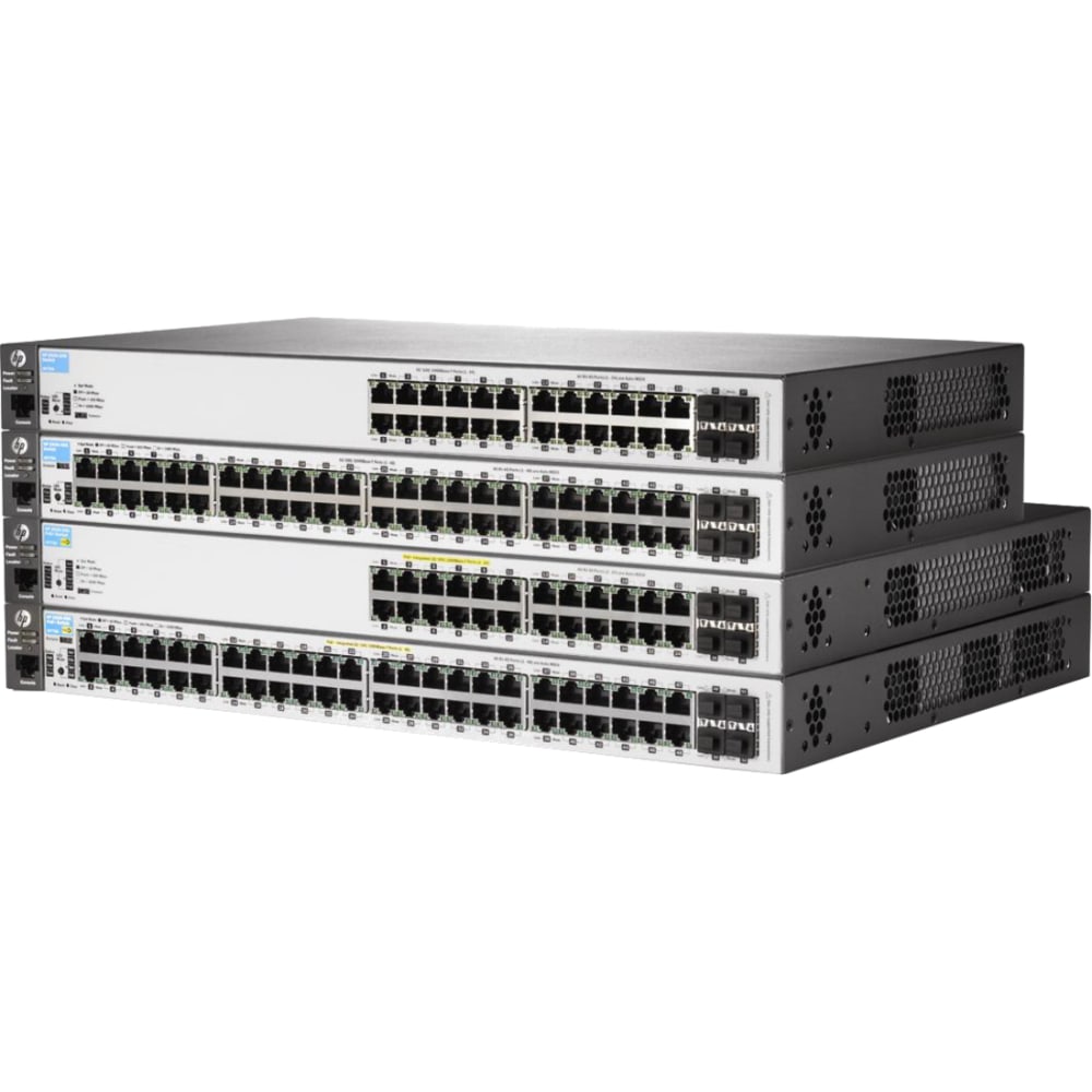 Aruba 2530-24-PoE+ Fast Ethernet Switch - 24 10/100 Network Ports, 2 Gigabit RJ45/SFP uplinks - Fully Managed - Layer 2 - 24 Ports - Manageable - 2 Layer Supported - Twisted Pair, Optical Fiber