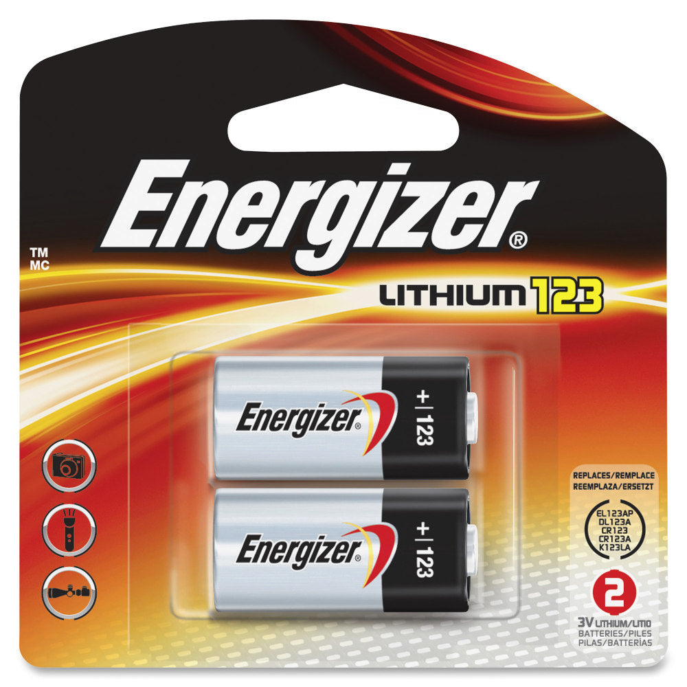 Energizer Lithium 123 3-Volt Battery - For Multipurpose - CR123A - 3 V DC - 24 / Carton