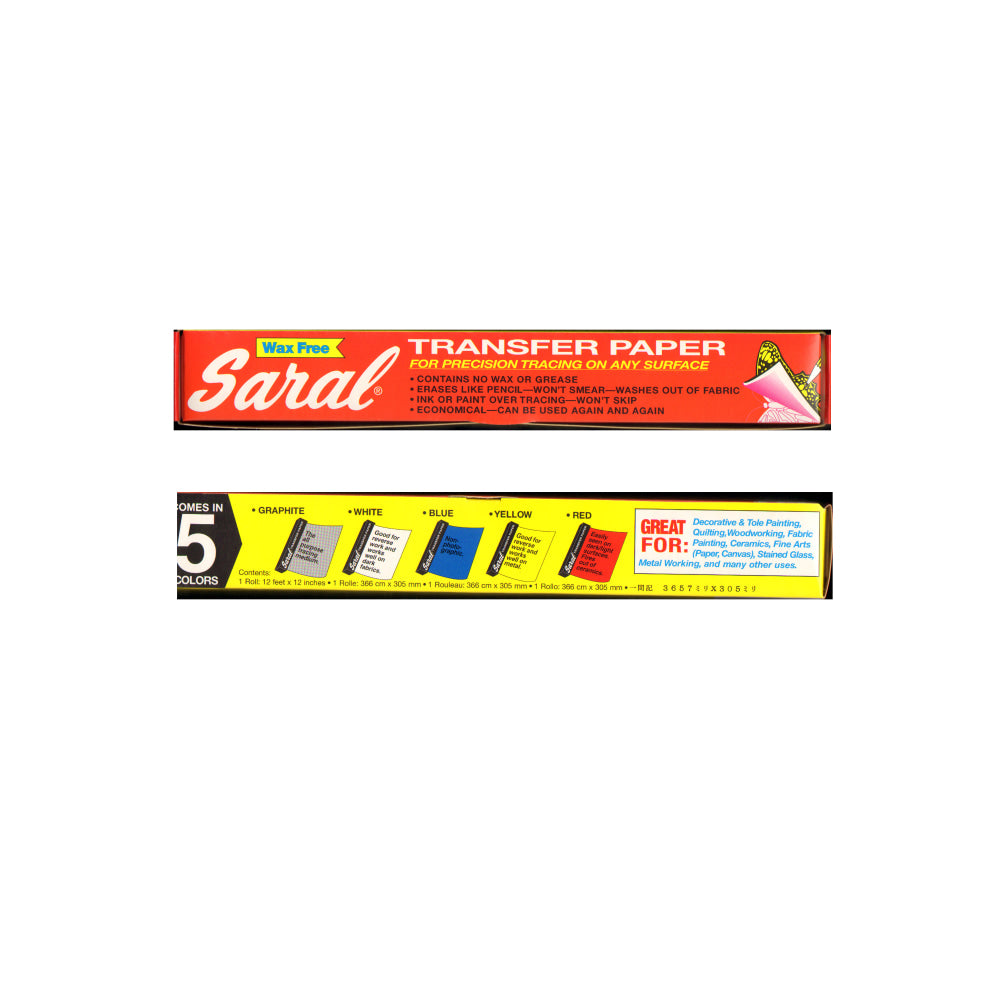 Saral Transfer Paper, 12 1/2in x 12ft Roll, White
